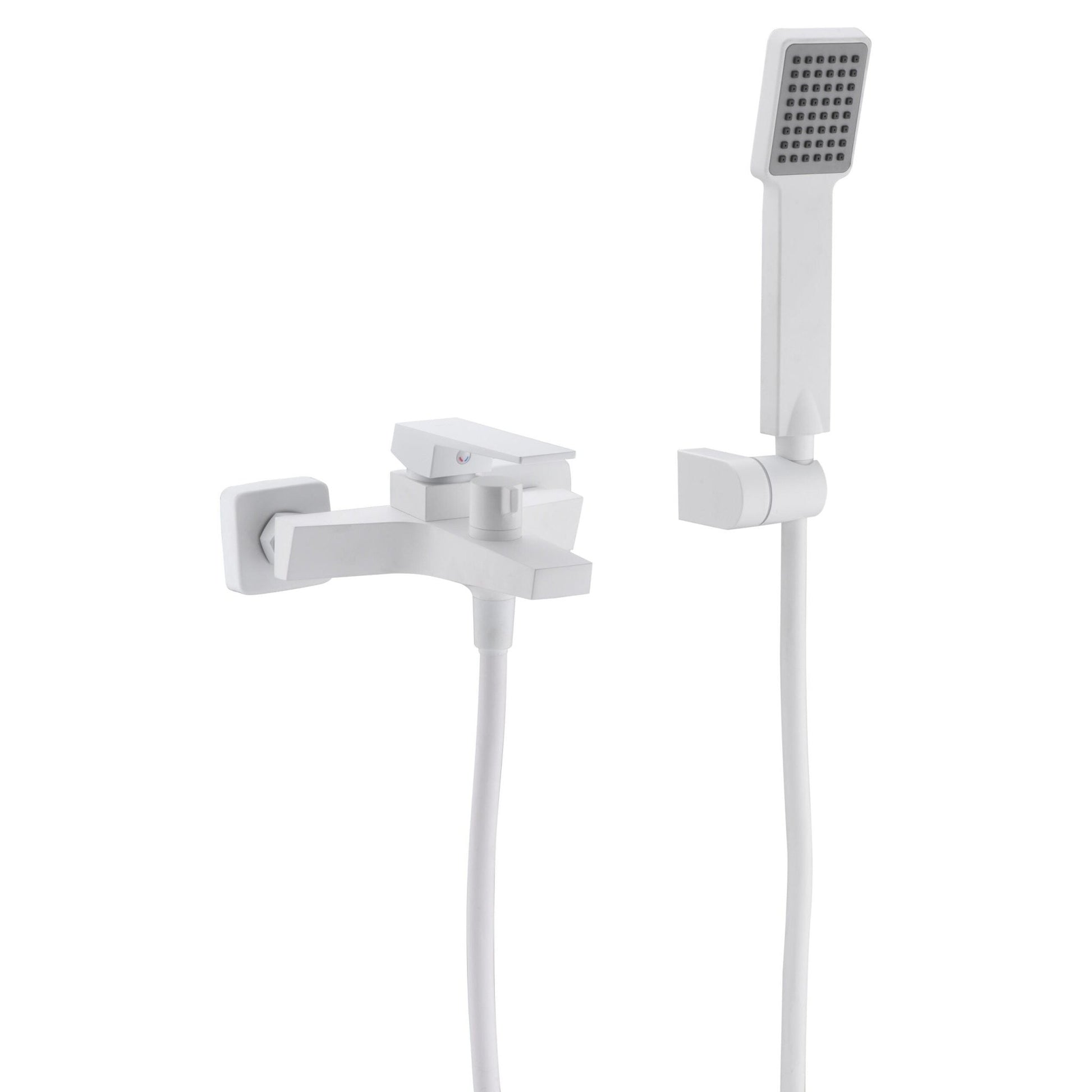 Imex - Kit baño / ducha monomando Art blanco mate - BricoandPool