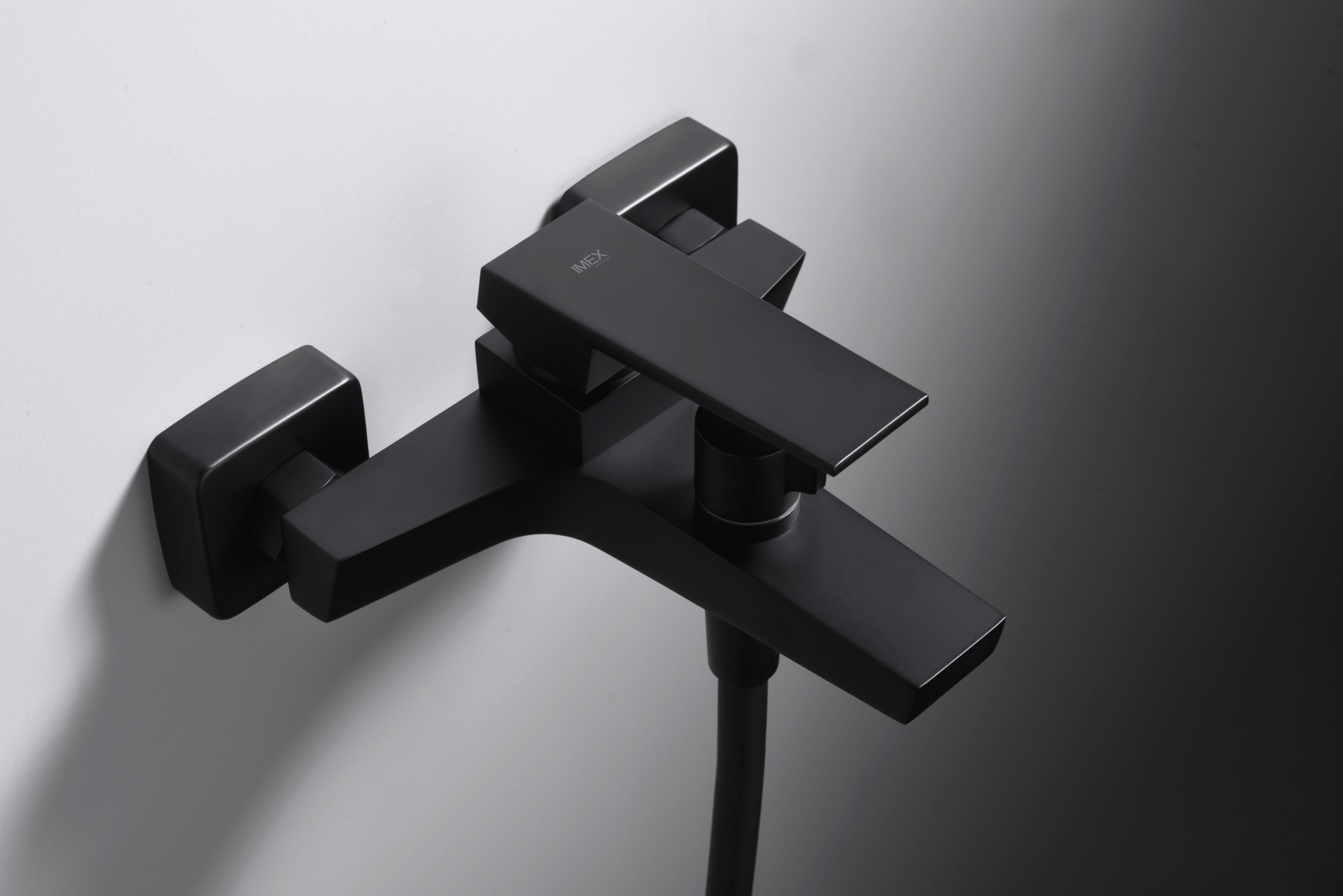 Imex - Kit baño / ducha monomando Art negro mate - BricoandPool