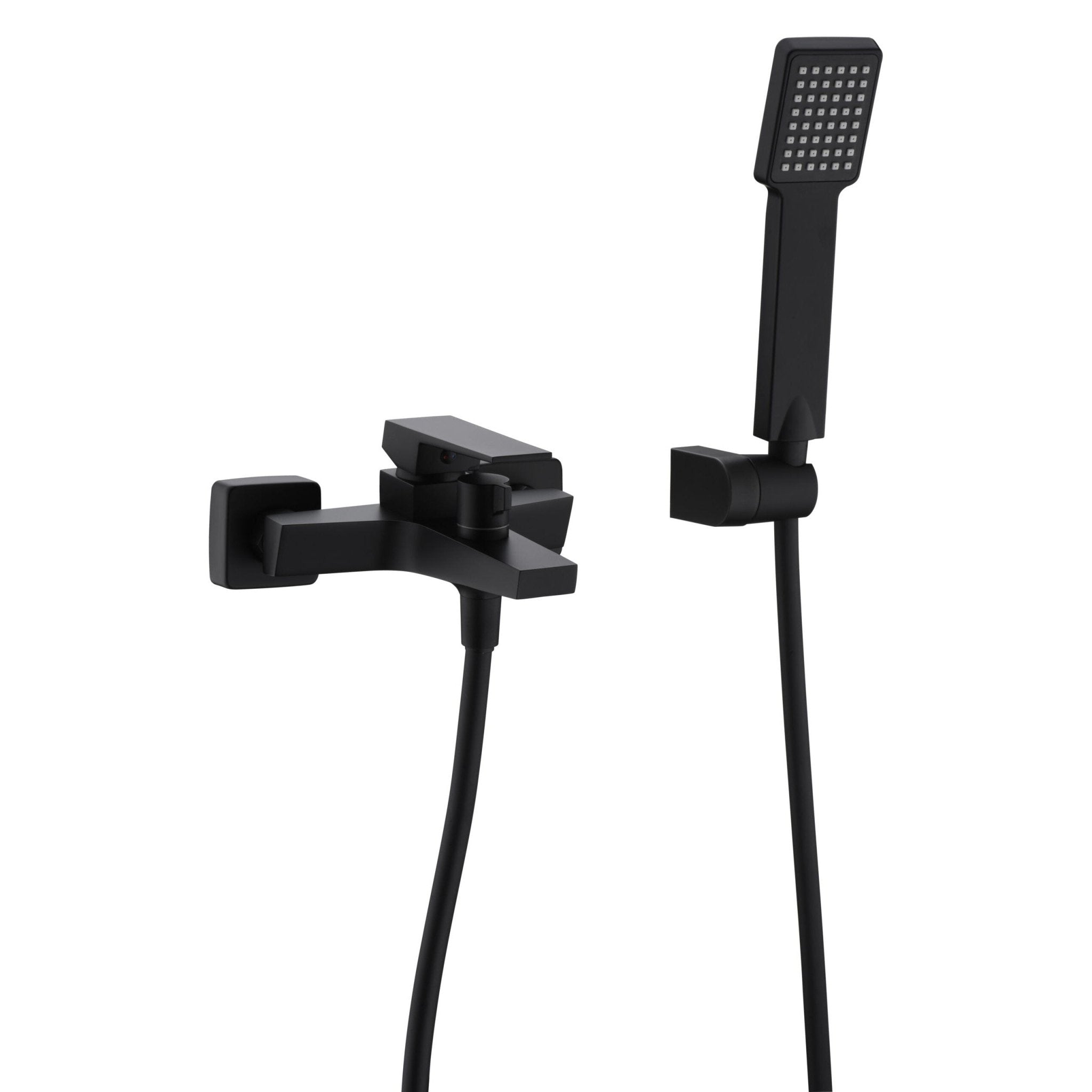 Imex - Kit baño / ducha monomando Art negro mate - BricoandPool