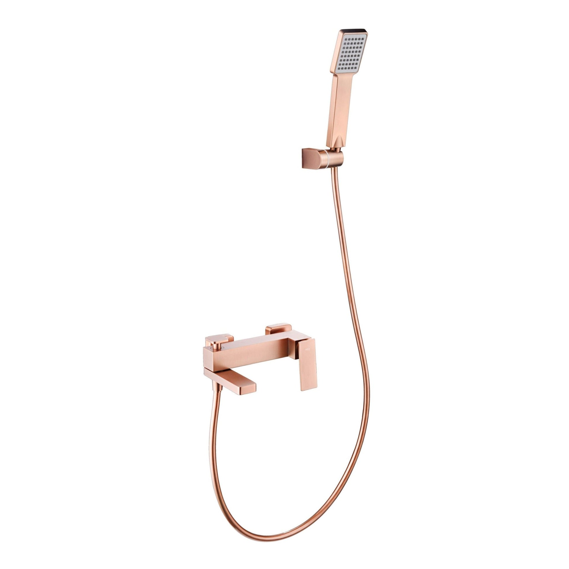 Imex - Kit baño / ducha monomando Pisa oro rosa cepillado - BricoandPool