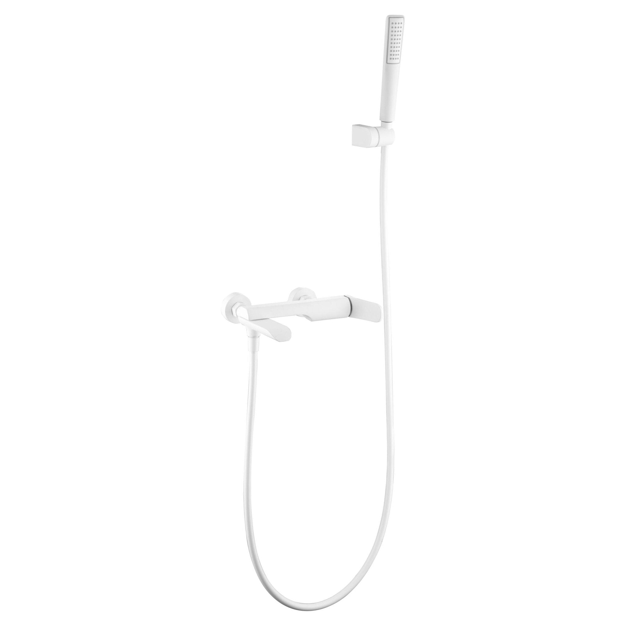 Imex - Kit baño/ducha monomando Dinamarca blanco mate - BricoandPool