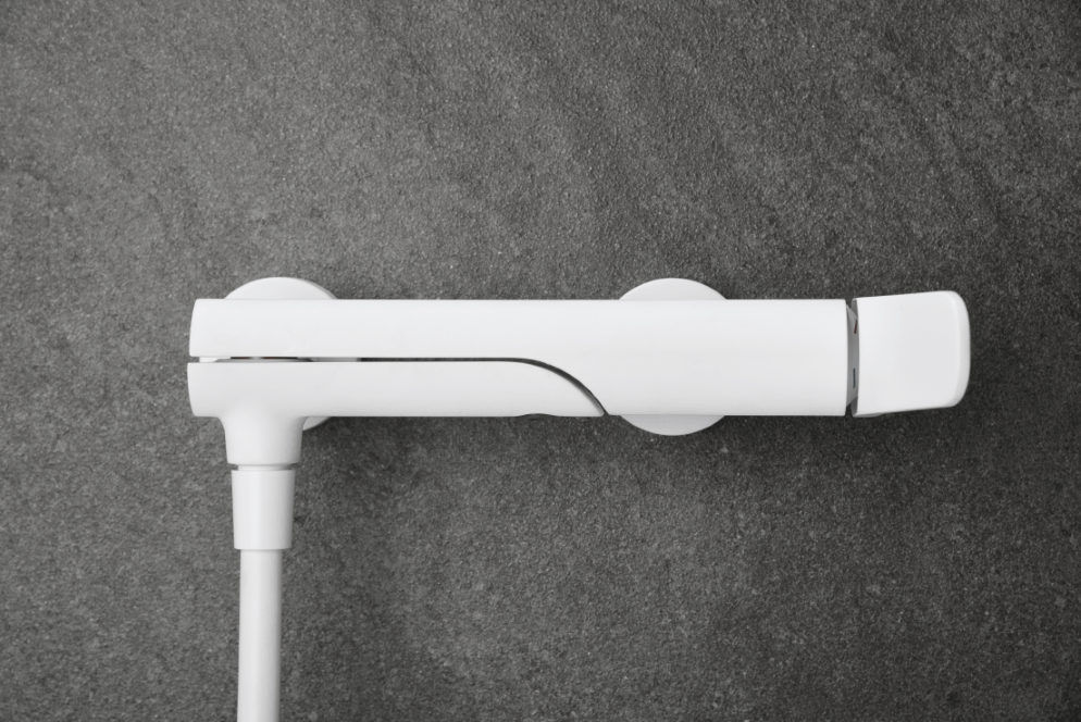 Imex - Kit baño/ducha monomando Dinamarca blanco mate - BricoandPool