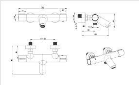Imex - Kit baño/ducha termostático Eco - Kent - BricoandPool