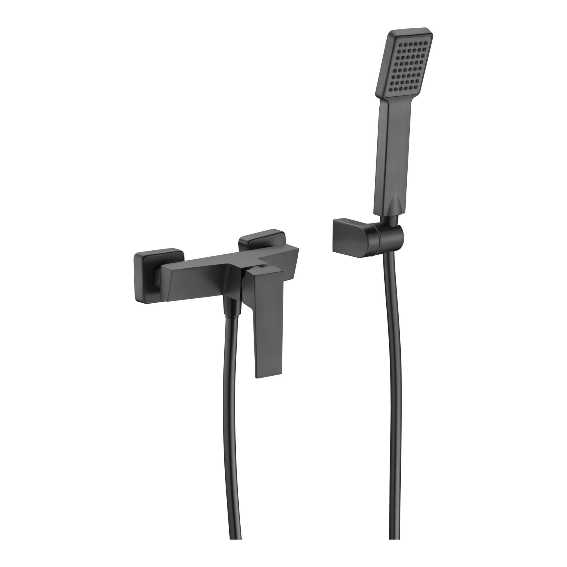 Imex - Kit ducha monomando Art black gun metal - BricoandPool