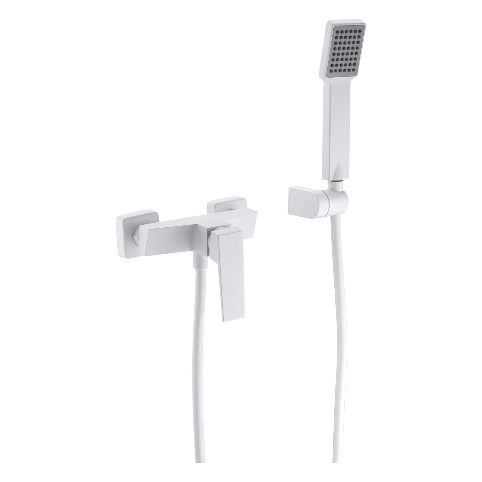 Imex - Kit ducha monomando Art blanco mate - BricoandPool