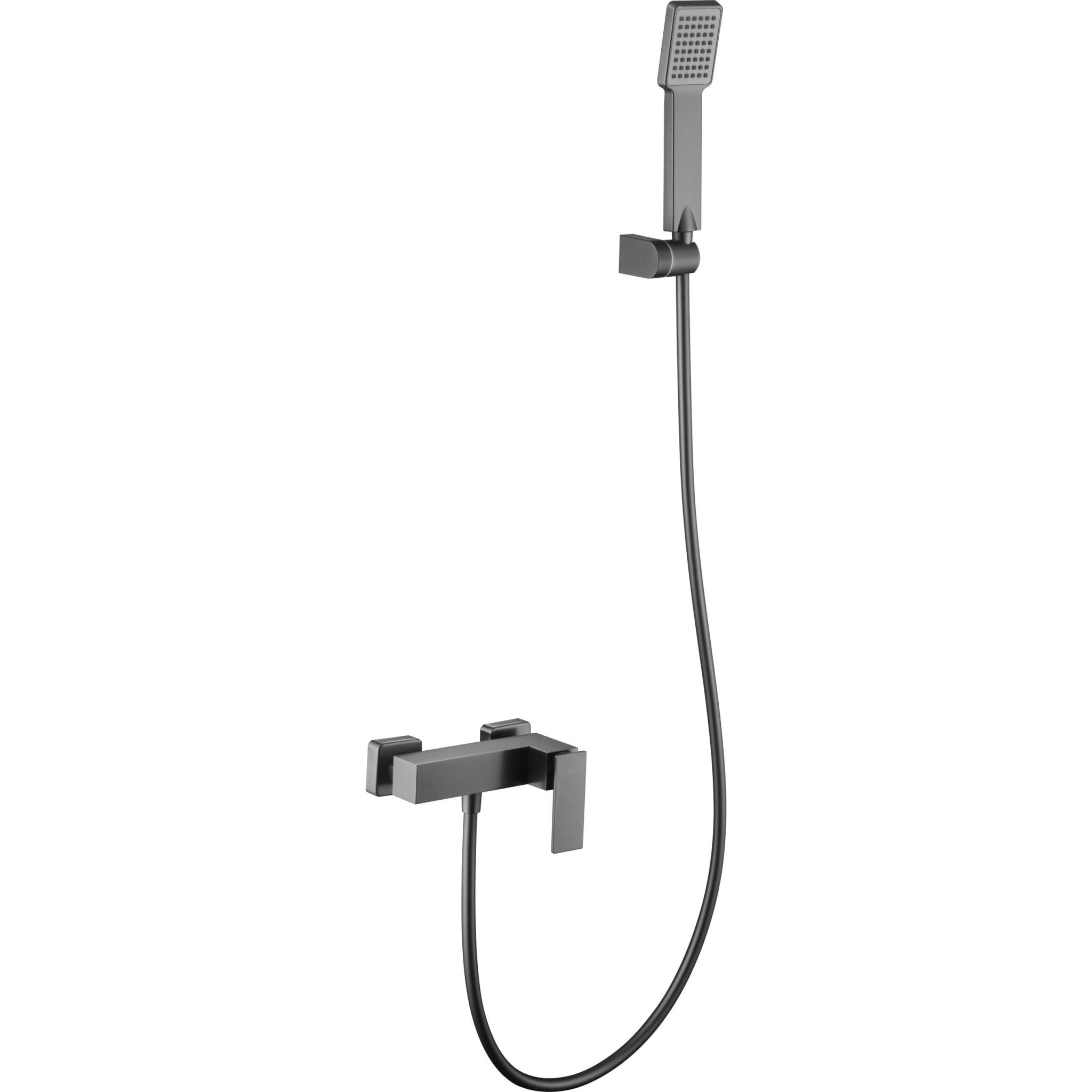 Imex - Kit ducha monomando Pisa black gun metal - BricoandPool