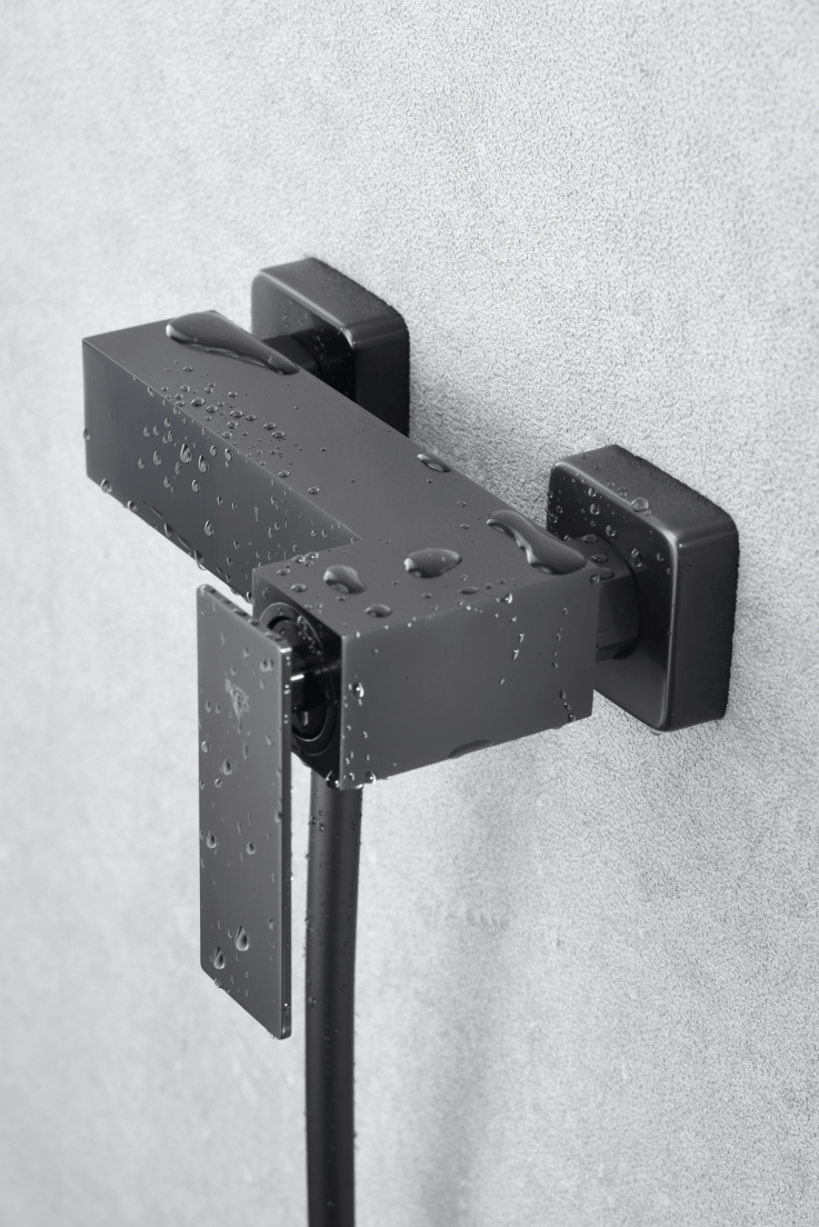 Imex - Kit ducha monomando Pisa black gun metal - BricoandPool