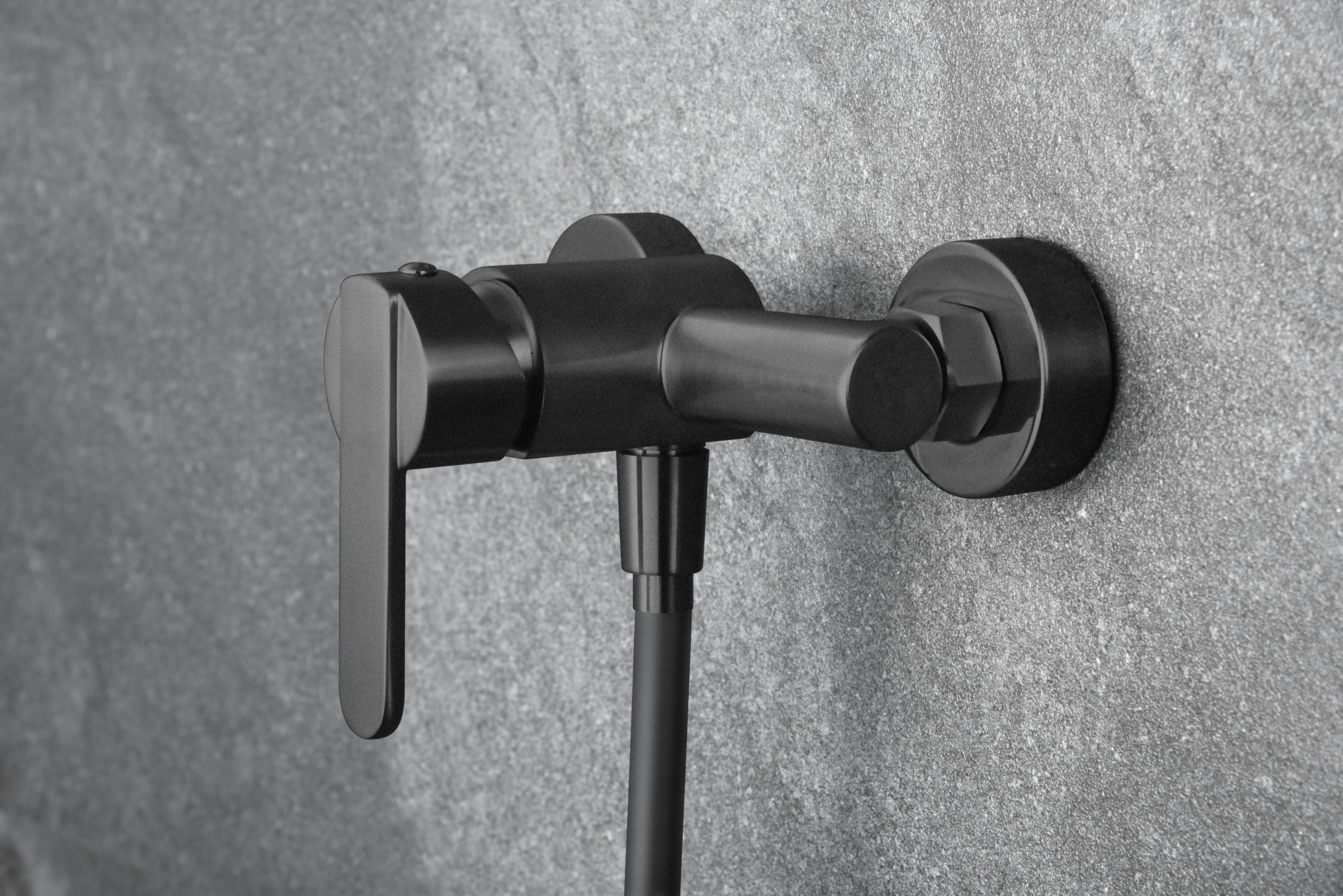 Imex - Kit ducha monomando Roma negro mate - BricoandPool