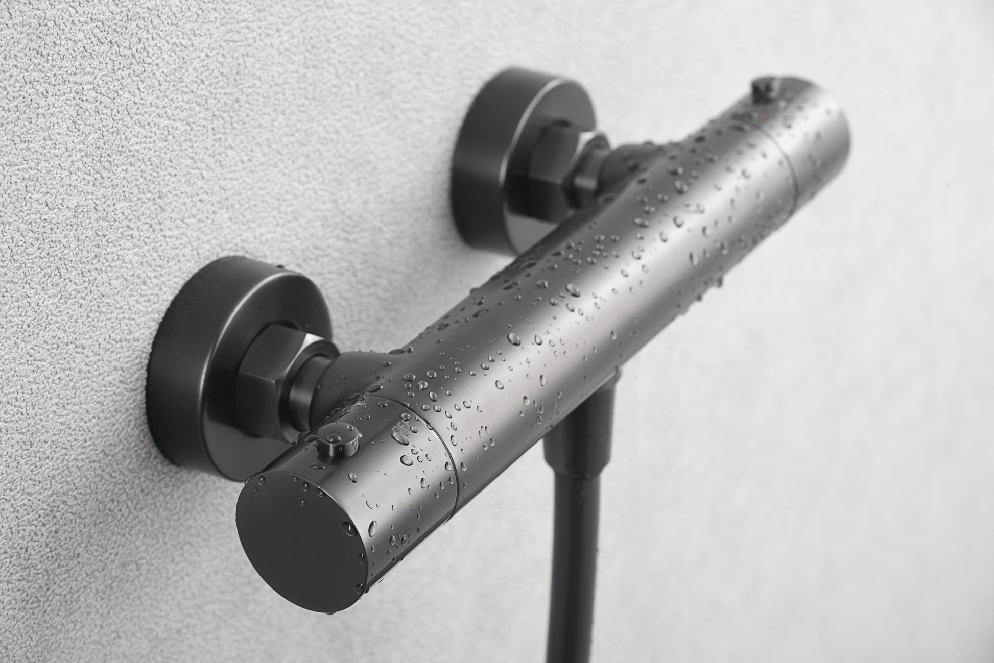 Imex - Kit ducha termostático Monza black gun metal - BricoandPool