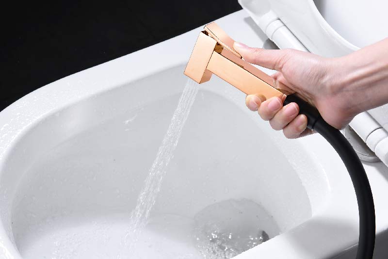 Imex - Monomando bidé empotrado Suecia negro oro rosa - BricoandPool