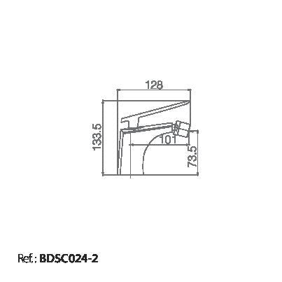 Imex - Monomando bidé Escocia - BricoandPool