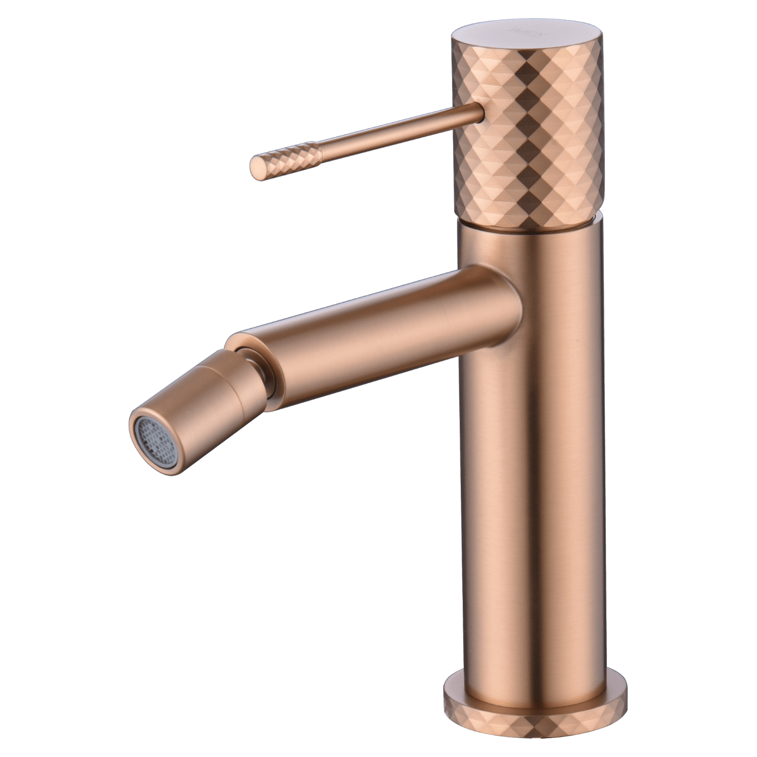 Imex - Monomando bidé Génova oro rosa cepillado - BricoandPool