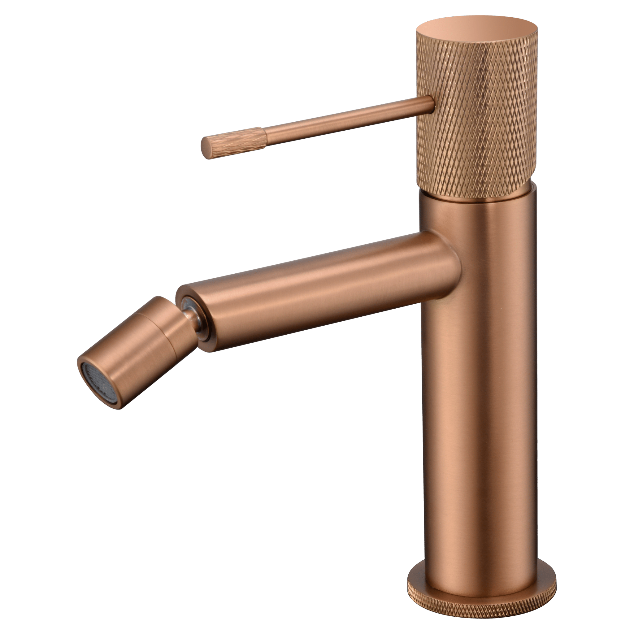 Imex - Monomando bidé Line oro rosa cepillado - BricoandPool