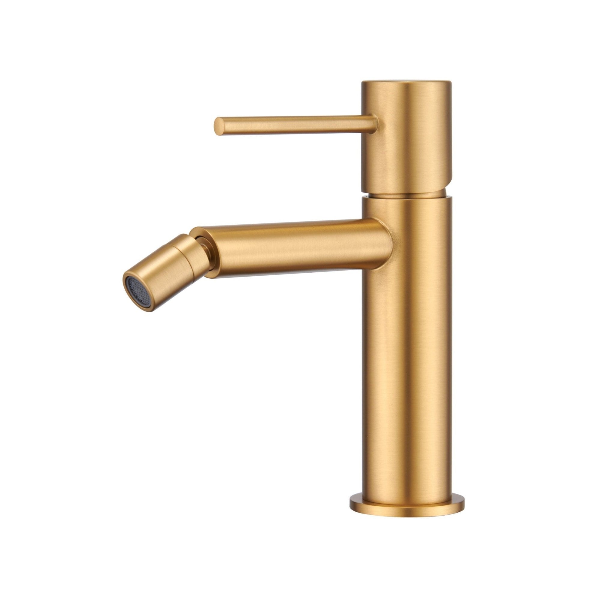 Imex - Monomando bidé Monza oro cepillado - BricoandPool