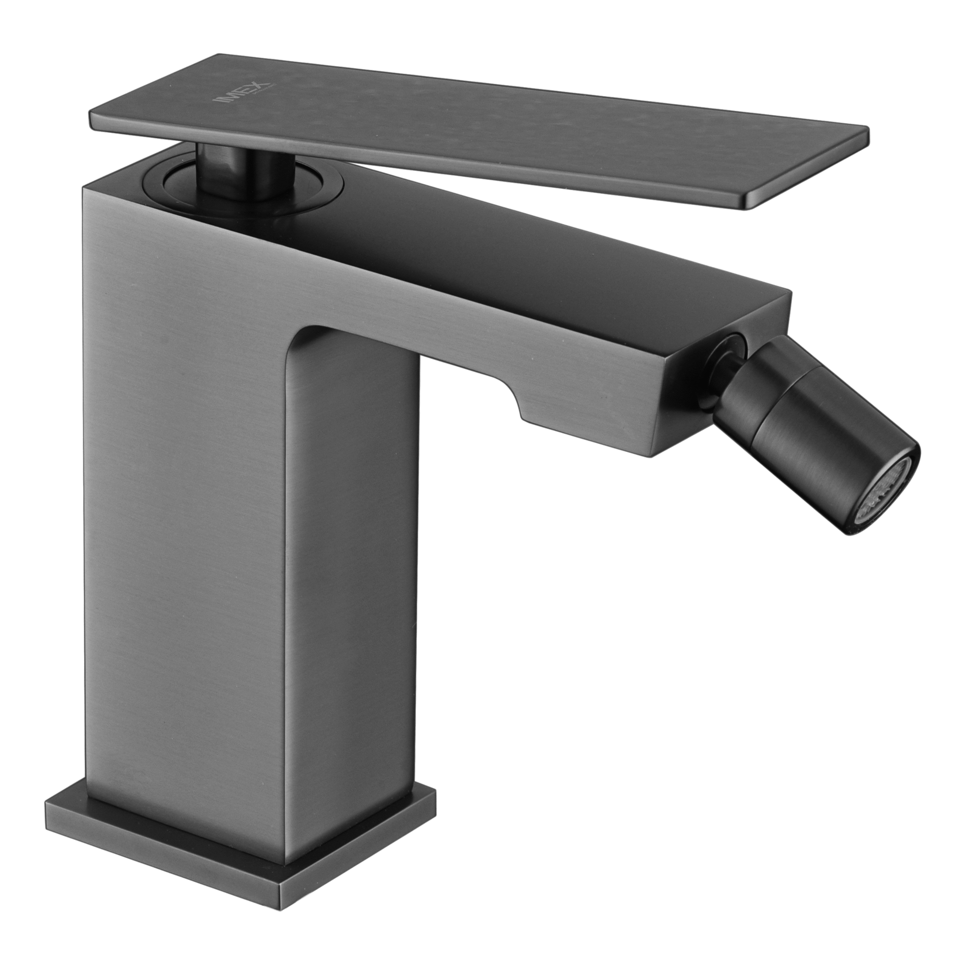 Imex - Monomando bidé Pisa black gun metal - BricoandPool