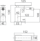 Imex - Monomando bidé Pisa oro cepillado - BricoandPool