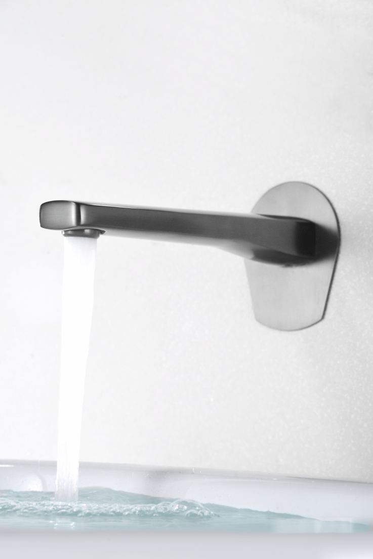 Imex - Monomando empotrado lavabo Delos black gun metal - BricoandPool