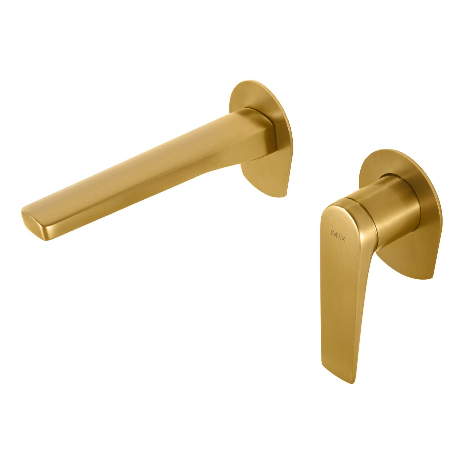 Imex - Monomando empotrado lavabo Delos oro cepillado - BricoandPool