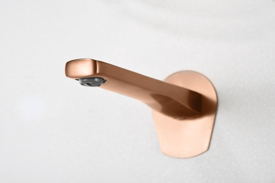 Imex - Monomando empotrado lavabo Delos oro rosa cepillado - BricoandPool