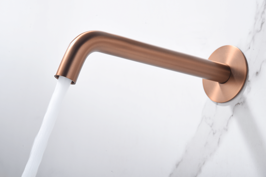 Imex - Monomando empotrado lavabo Génova oro rosa cepillado - BricoandPool