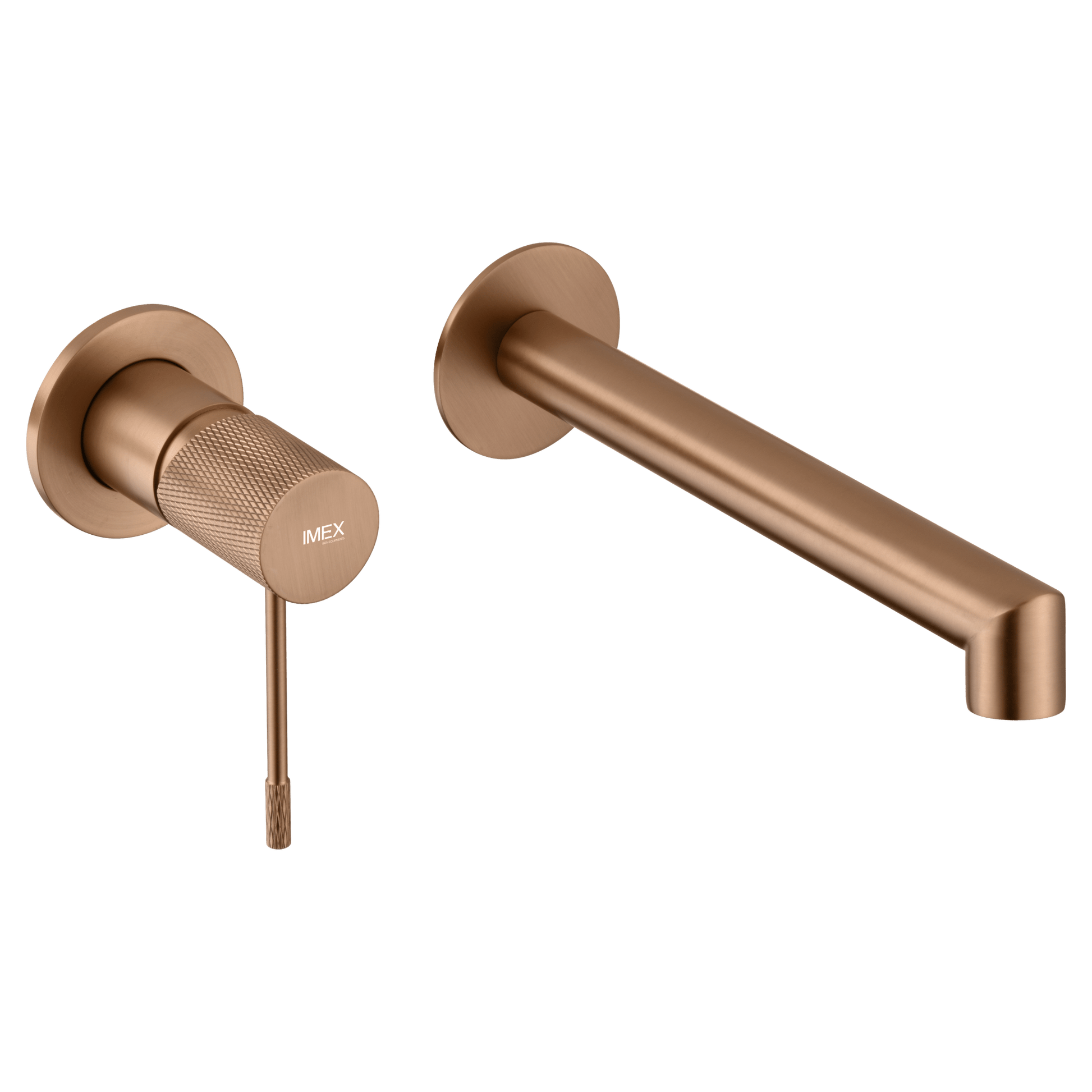 Imex - Monomando empotrado lavabo Line oro rosa cepillado - BricoandPool