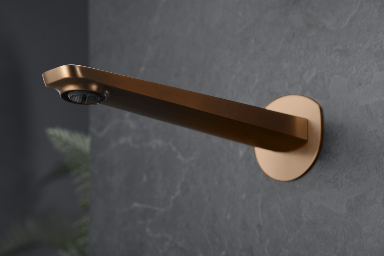 Imex - Monomando empotrado lavabo Nápoles oro rosa cepillado - BricoandPool