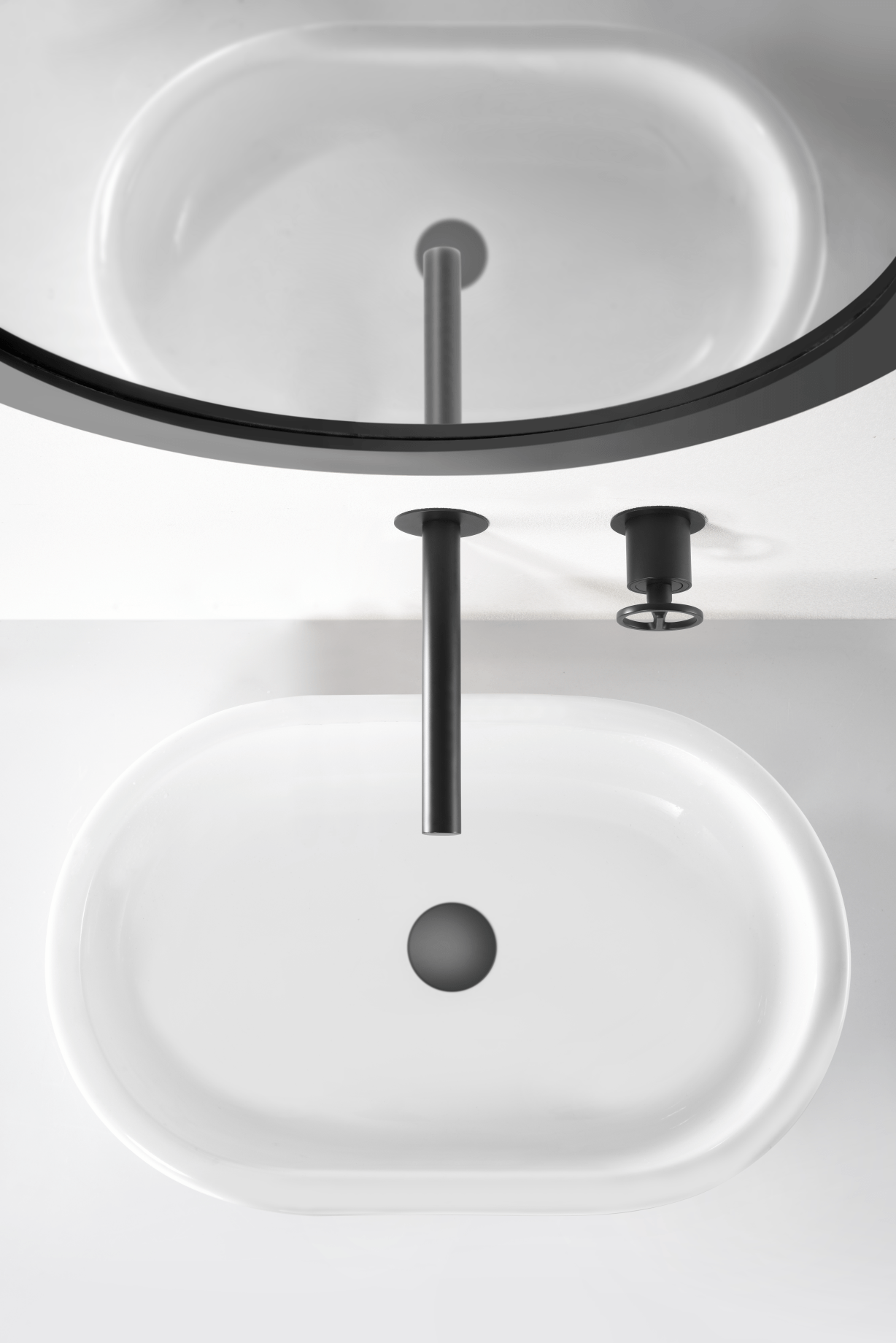 Imex - Monomando empotrado lavabo Olimpo negro mate - BricoandPool