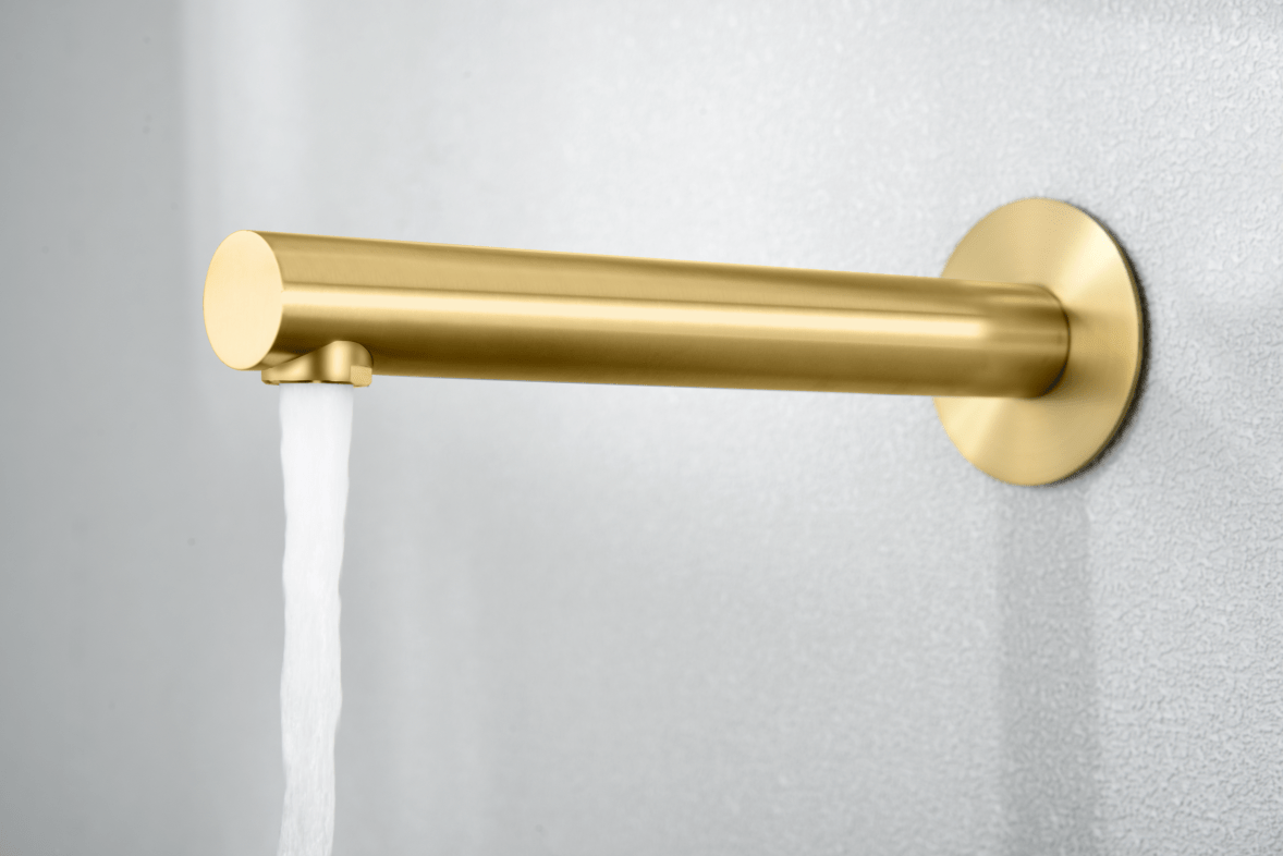 Imex - Monomando empotrado lavabo Olimpo oro cepillado - BricoandPool