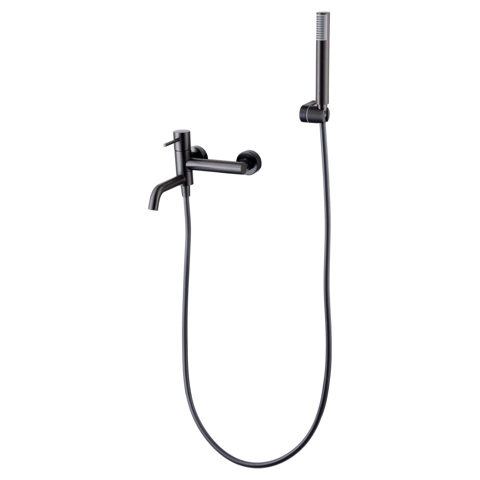 Imex - Monomando kit baño/ducha Monza black gun metal - BricoandPool