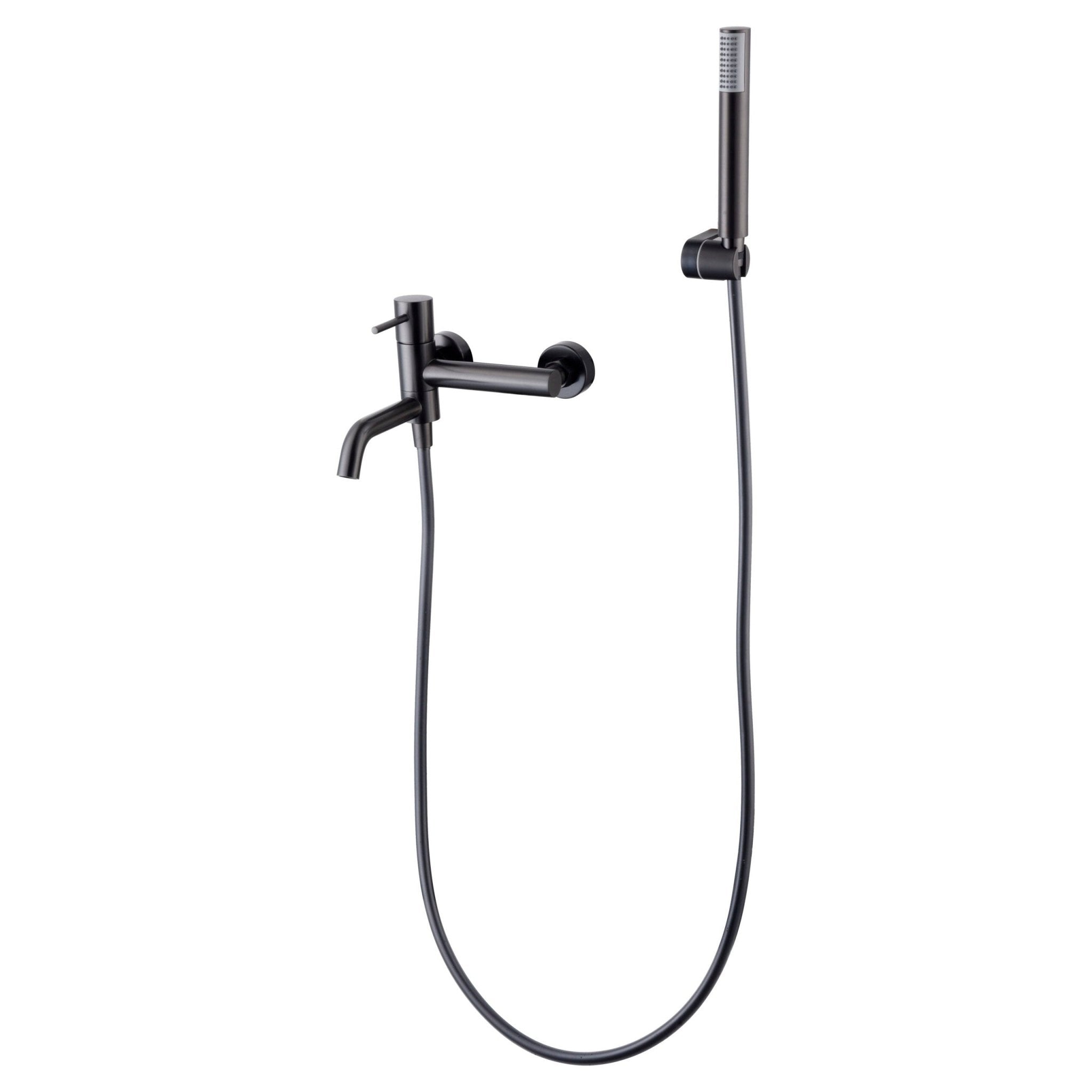 Imex - Monomando kit baño/ducha Monza black gun metal - BricoandPool