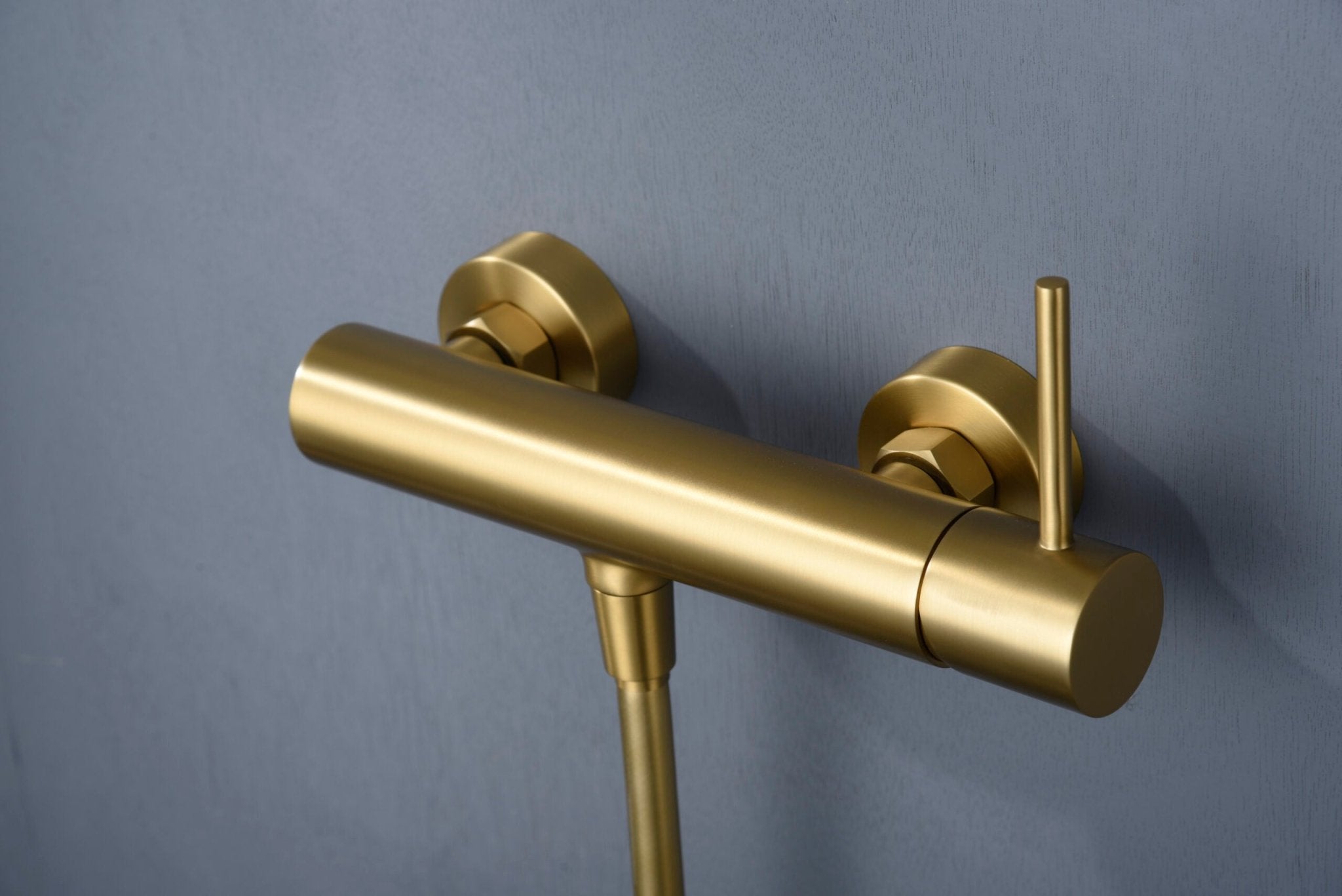 Imex - Monomando kit ducha Monza oro cepillado - BricoandPool