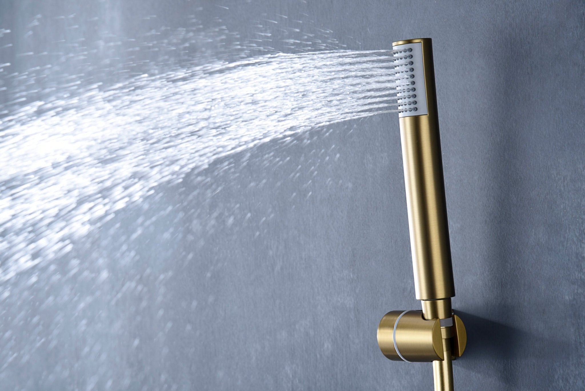 Imex - Monomando kit ducha Monza oro cepillado - BricoandPool