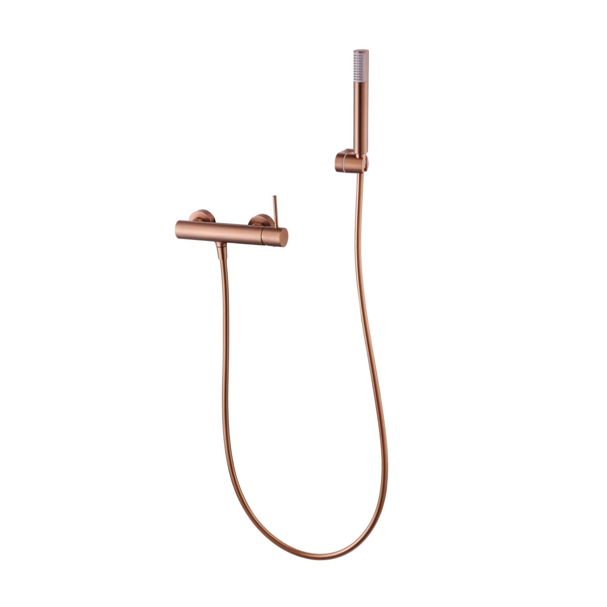 Imex - Monomando kit ducha Monza oro rosa cepillado - BricoandPool