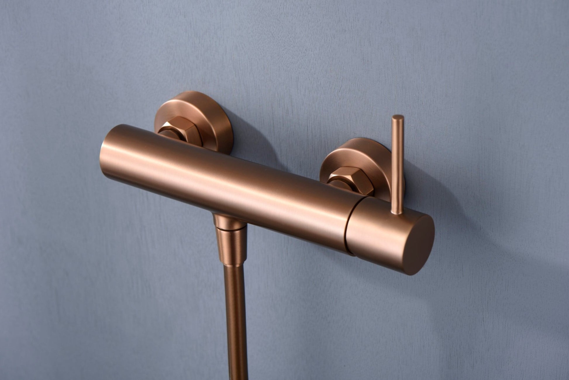 Imex - Monomando kit ducha Monza oro rosa cepillado - BricoandPool