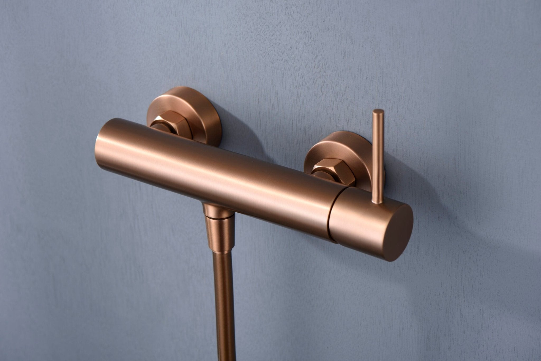 Imex - Monomando kit ducha Monza oro rosa cepillado - BricoandPool