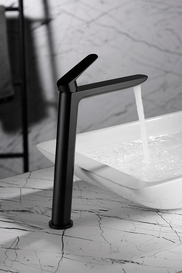 Imex - Monomando lavabo alto Belgica negro mate - BricoandPool