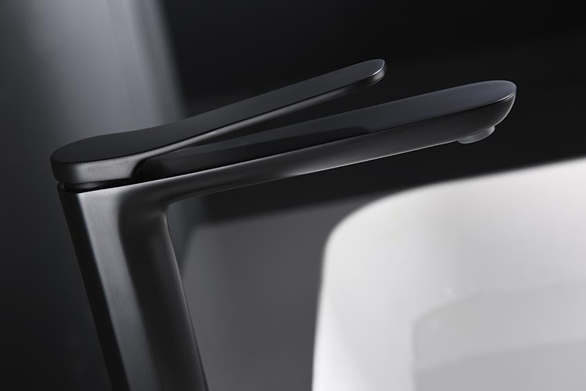 Imex - Monomando lavabo alto Dinamarca negro mate - BricoandPool