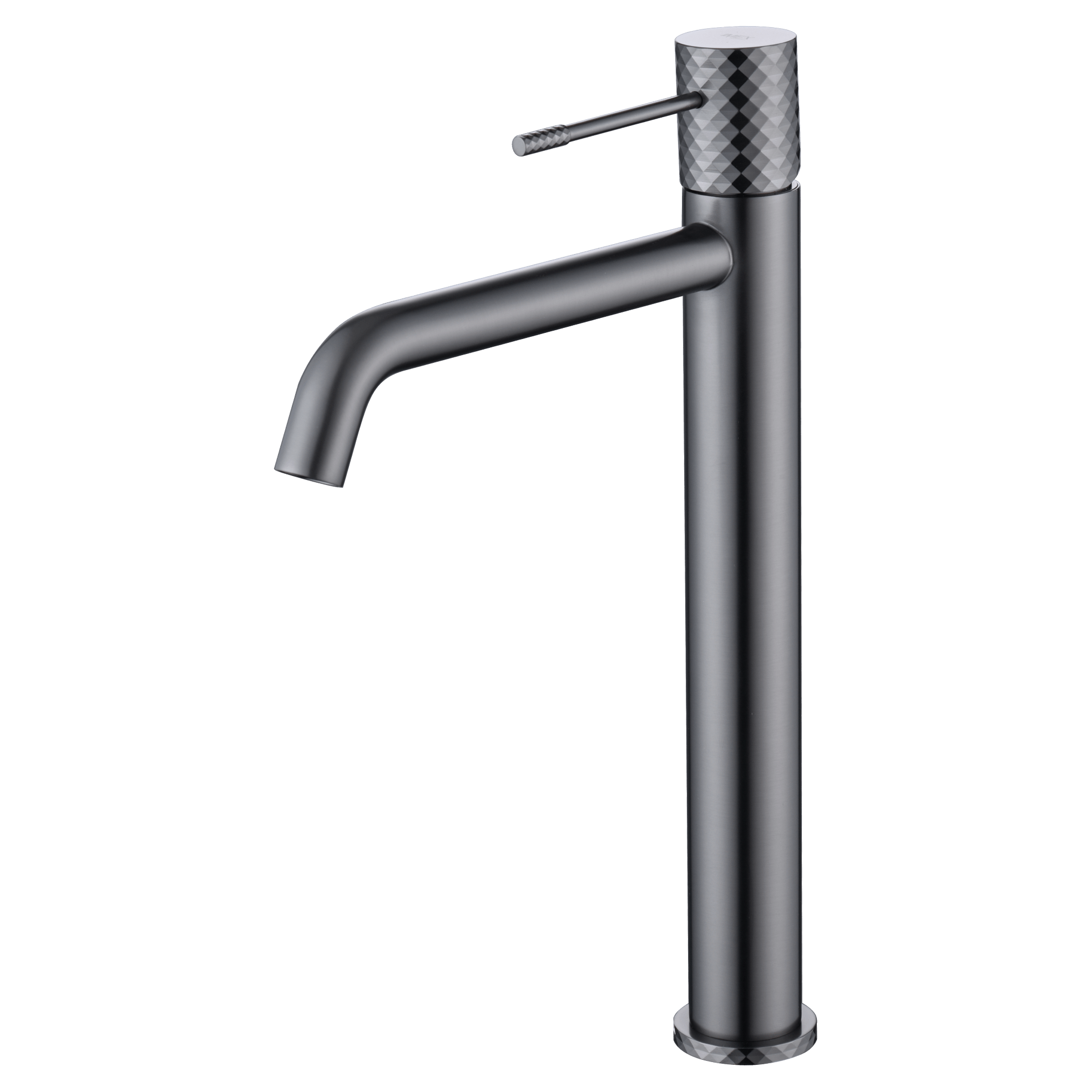 Imex - Monomando lavabo alto Génova black gun metal - BricoandPool