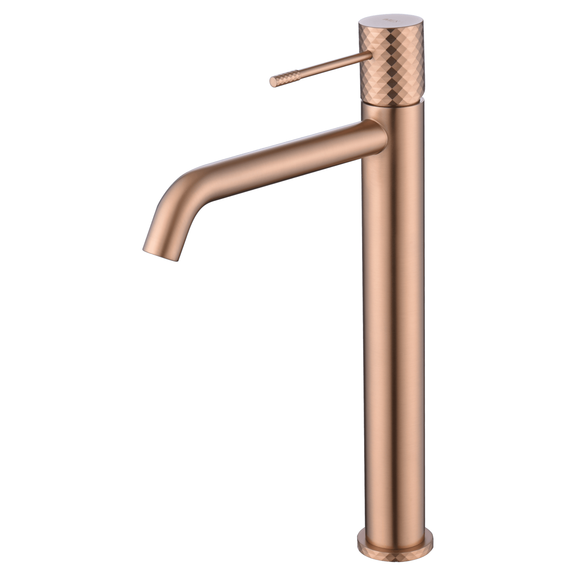Imex - Monomando lavabo alto Génova oro rosa cepillado - BricoandPool