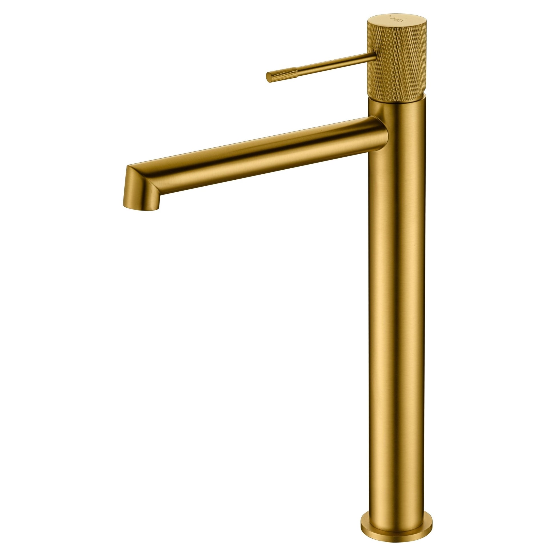 Imex - Monomando lavabo alto Line oro cepillado - BricoandPool