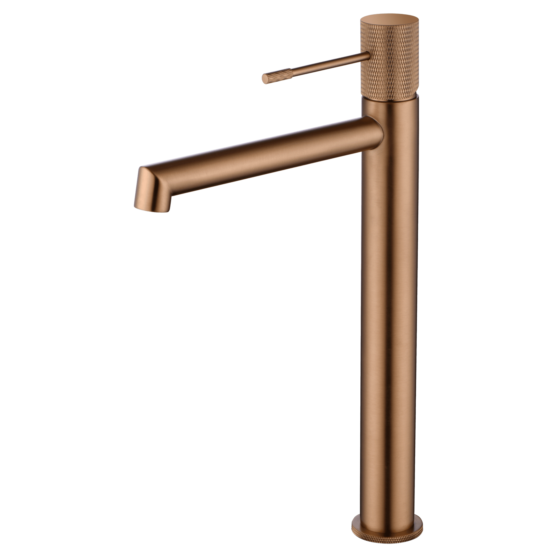 Imex - Monomando lavabo alto Line oro rosa cepillado - BricoandPool