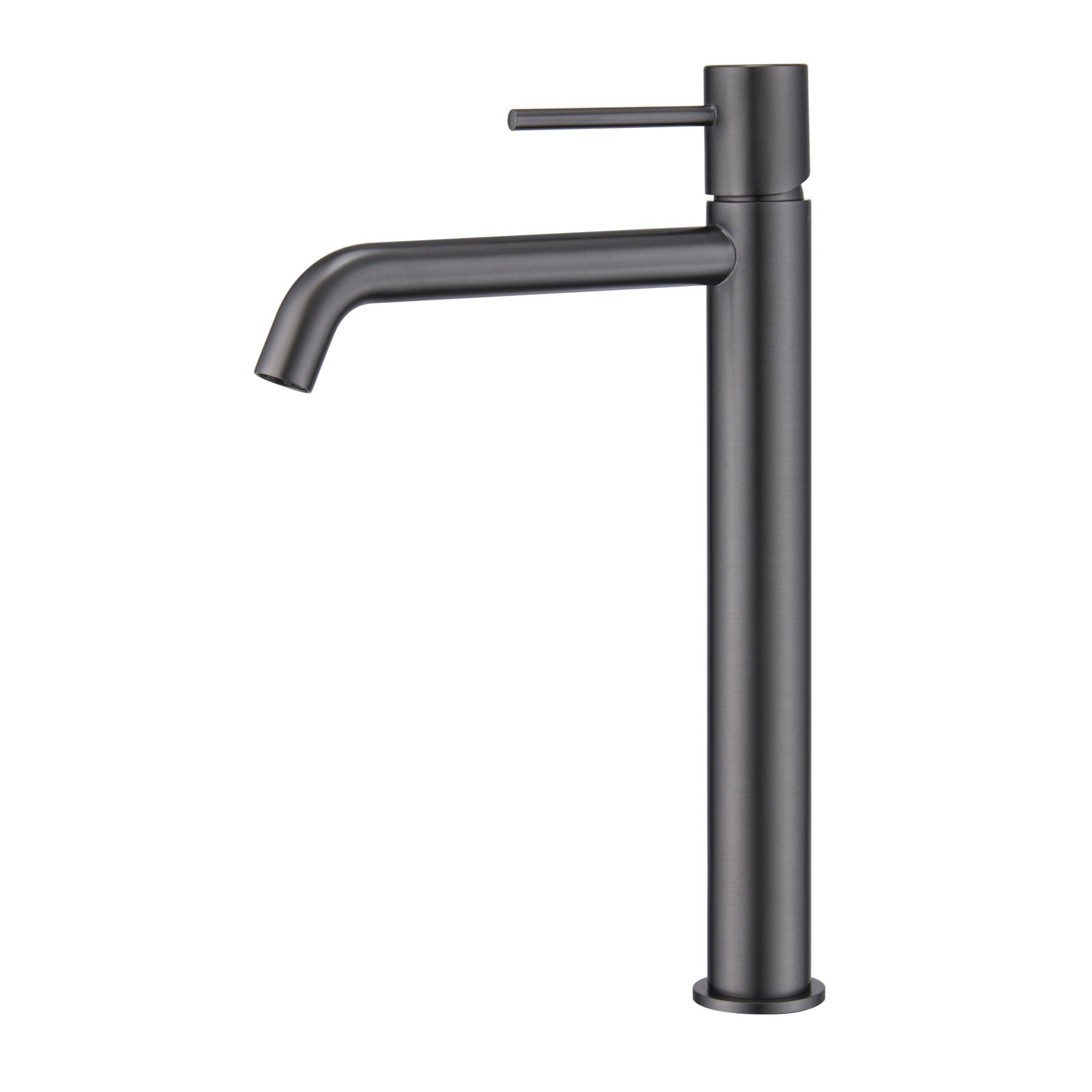 Imex - Monomando lavabo alto Monza black gun metal - BricoandPool