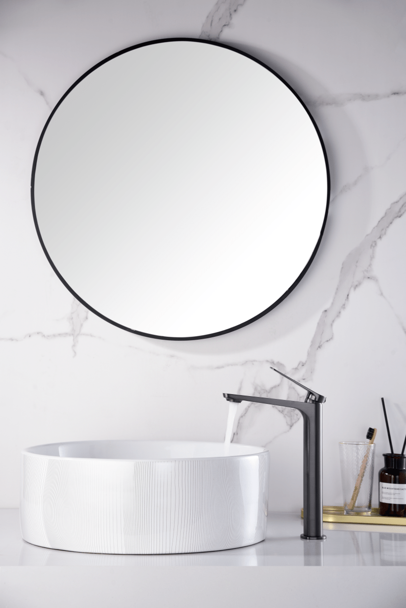 Imex - Monomando lavabo alto Nápoles black gun metal - BricoandPool