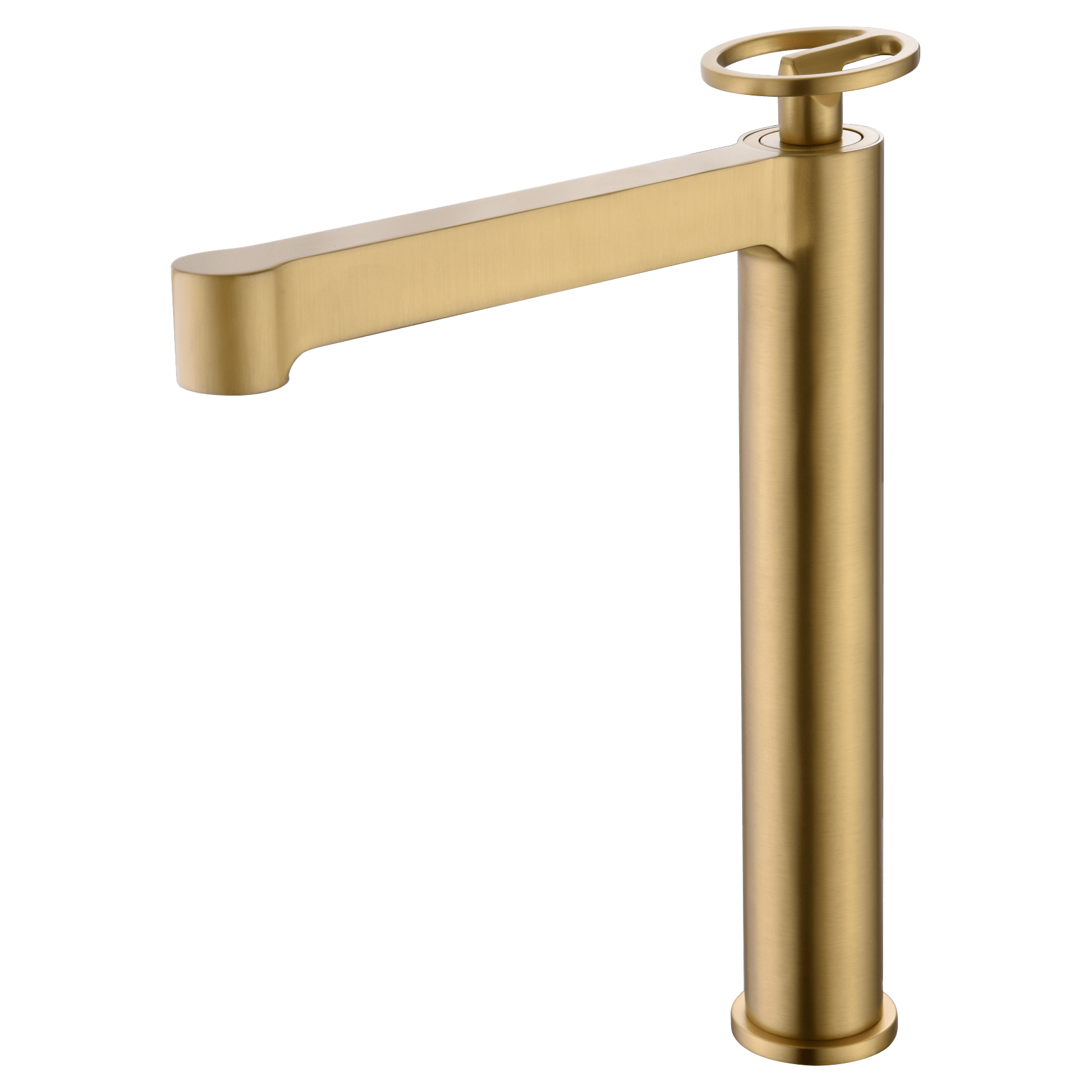 Imex - Monomando lavabo alto Olimpo oro cepillado - BricoandPool