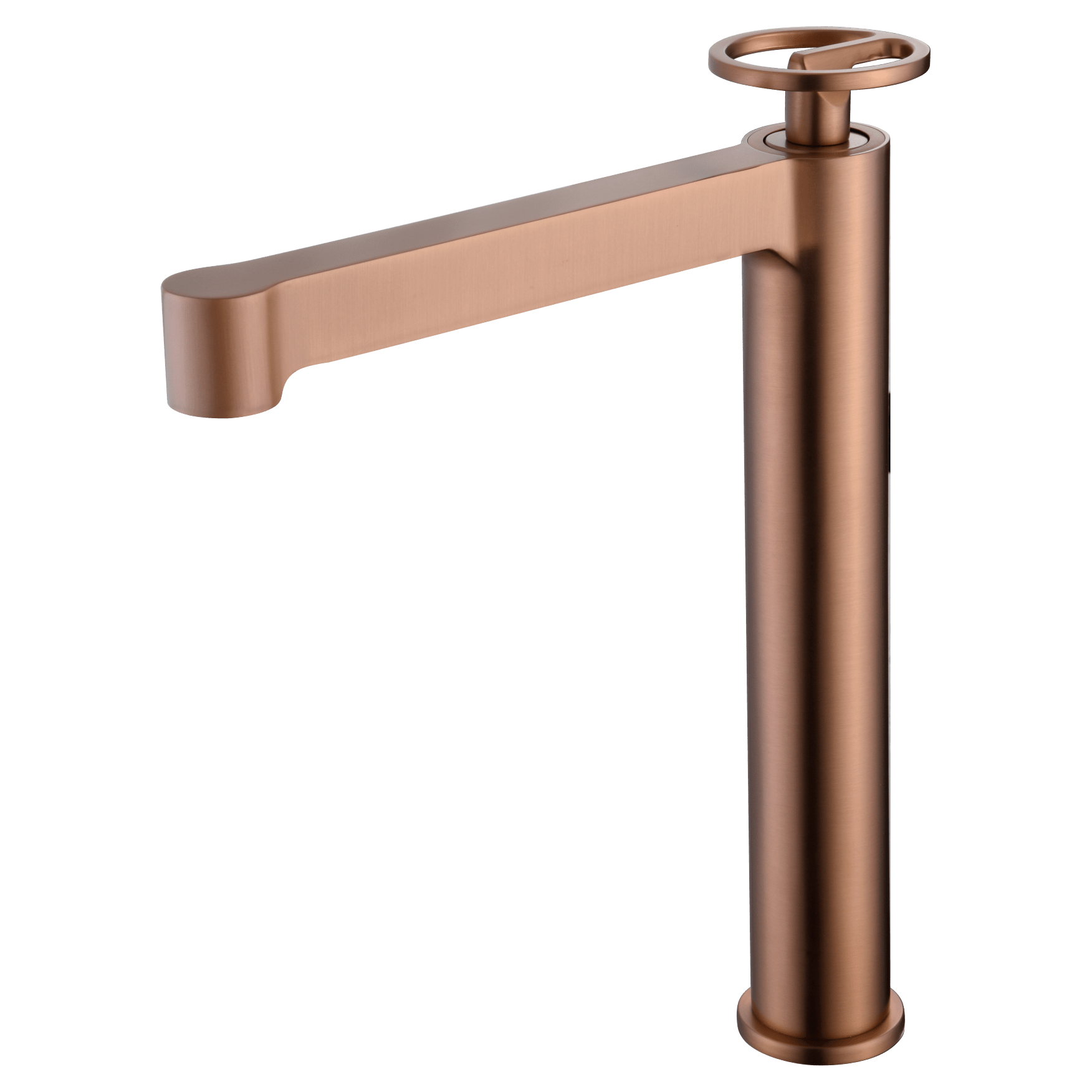 Imex - Monomando lavabo alto Olimpo oro rosa cepillado - BricoandPool