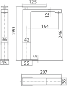 Imex - Monomando lavabo alto Pisa oro rosa cepillado - BricoandPool