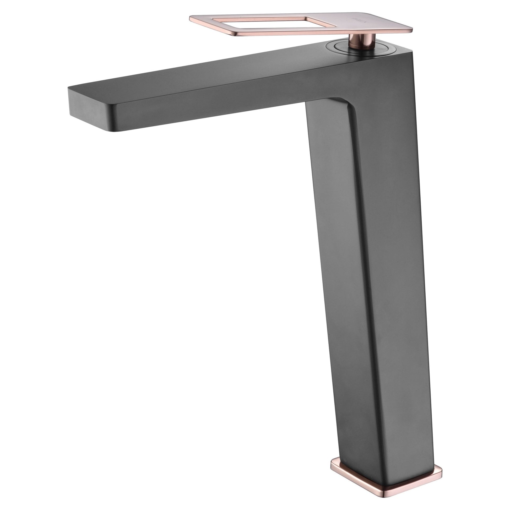 Imex - Monomando lavabo alto Suecia negro oro rosa - BricoandPool