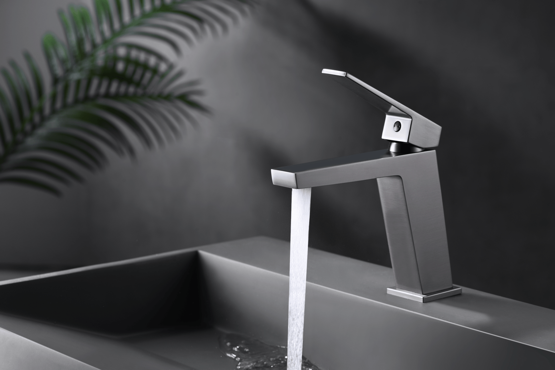 Imex - Monomando lavabo Art black gun metal - BricoandPool