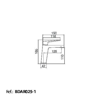 Imex - Monomando lavabo Art blanco mate - BricoandPool