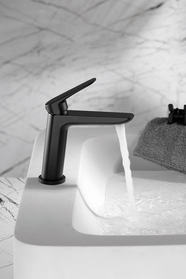 Imex - Monomando lavabo Belgica negro mate - BricoandPool